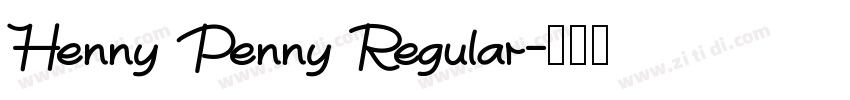 Henny Penny Regular字体转换